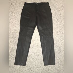 NWT, Banana Republic, Front Faux Leather pants, Black, Size 8S